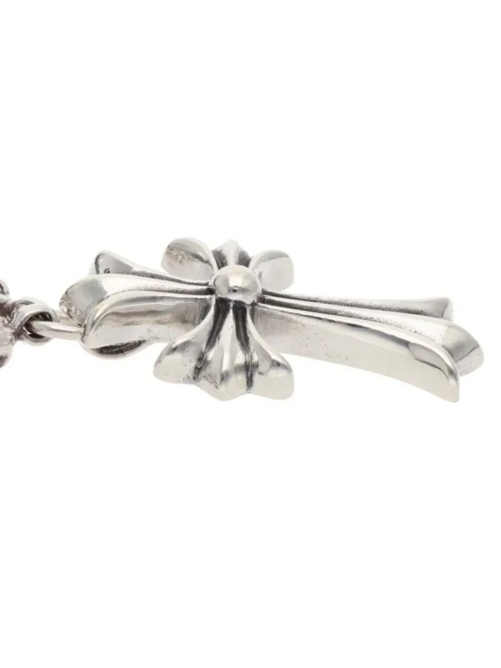Chrome Hearts 1 CH Crossball Chain Small CH Cross Silver